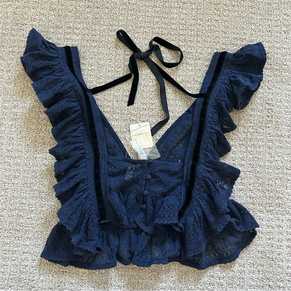 NWT Free People Ella Ruffle Cami Top Size Small - Picture 5 of 12